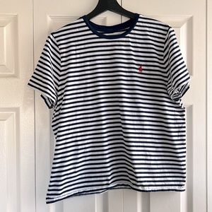 Polo Ralph Lauren Striped Icon Logo Tee